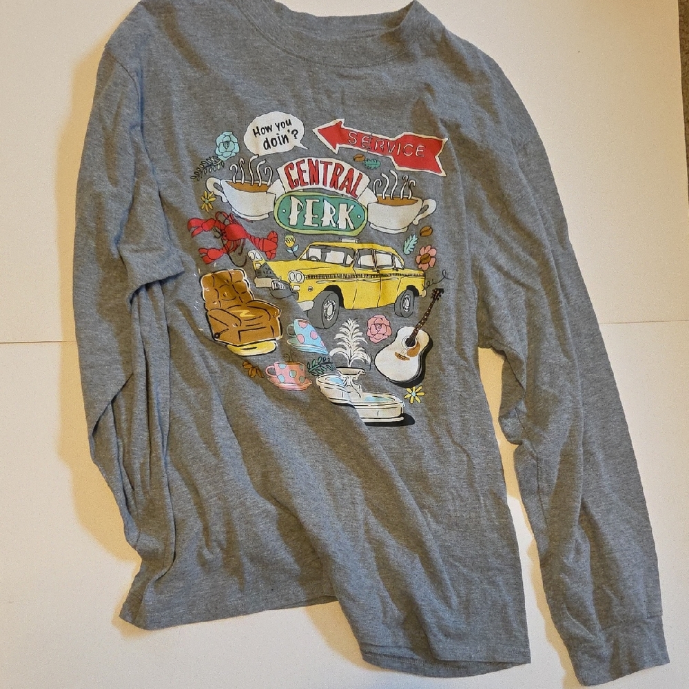 Central Perk Gray Long Sleeve Shirt